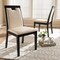 Baxton Studio Beige Faux Leather Upholstered and Brown Finished Dining Chair, PK2 142-8033 - alternate 4